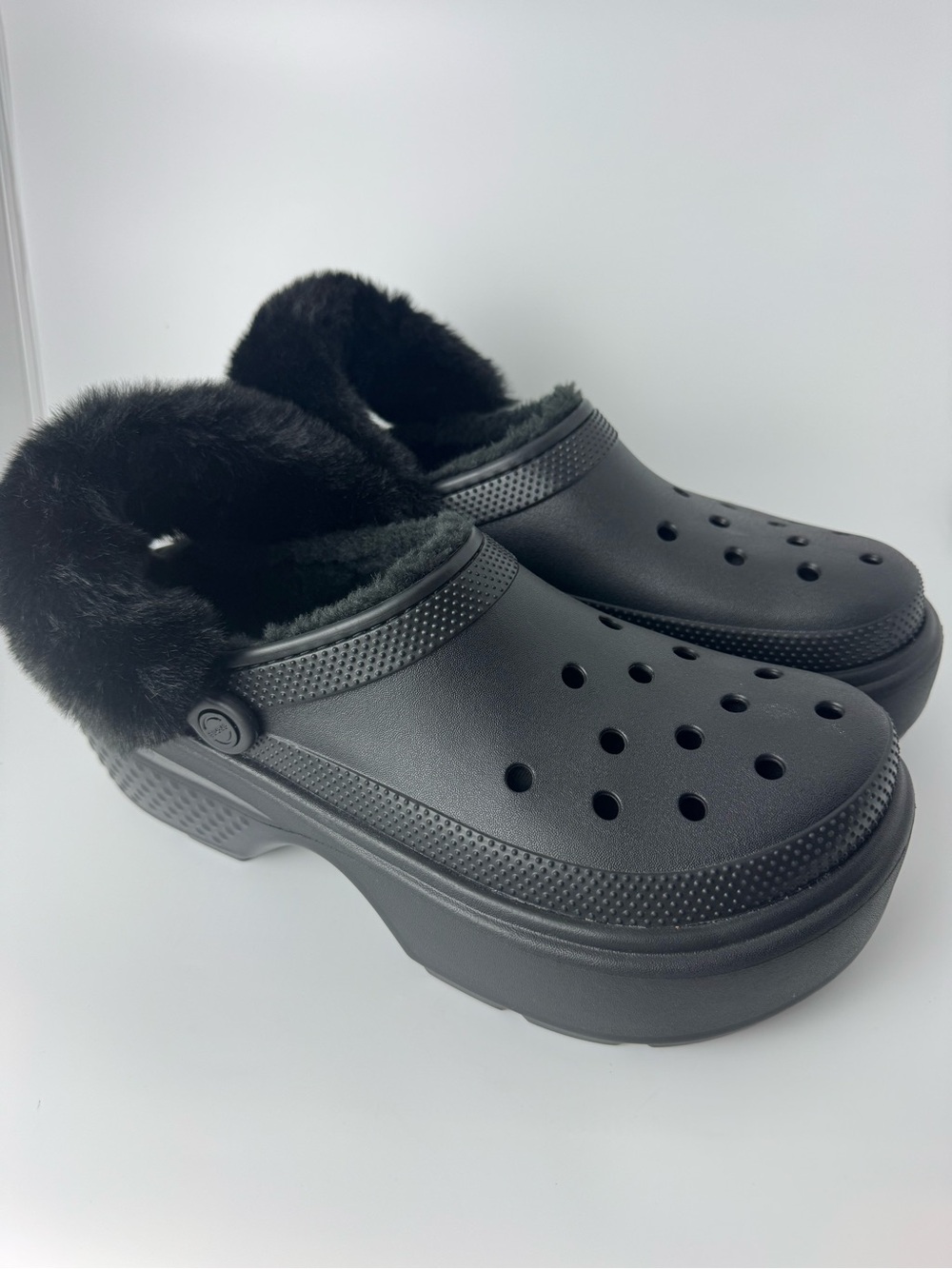 Crocs Stomp Lined Platform Clogs - Mens 12 - Picture 2 of 13
